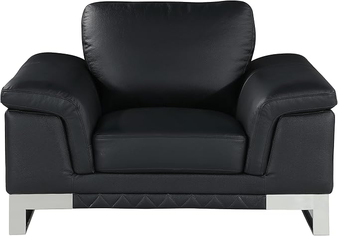 Blackjack Furniture Weston Collection Genuine Italian Leather Living Room Chair - Image 3