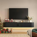 63" Floating TV Stand with Power Outlet by ONBRILL