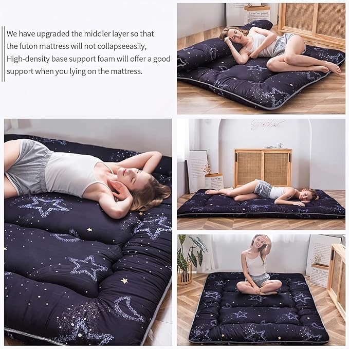 MAXYOYO Japanese Futon Mattress Floor Mattress Sleeping Pad Foldable Mat Roll - Image 4