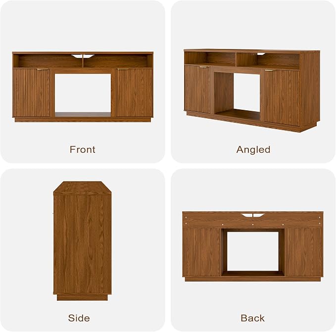 4-Piece Fluted Living Room Set Includes 31.5" Fluted Lift Top Coffee Table - Image 8
