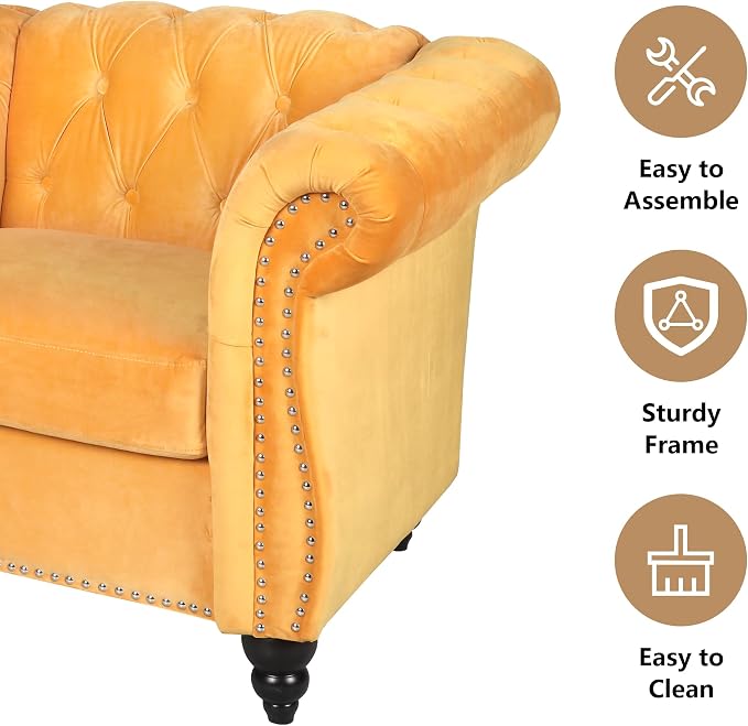 AVZEAR Living Room Accent Chair, Upholstered Sofa Chair Single Sofa Chair - Image 7