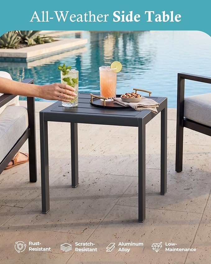 Ciokea Foldable Outdoor Lounge Chair Set of 4 - Image 8