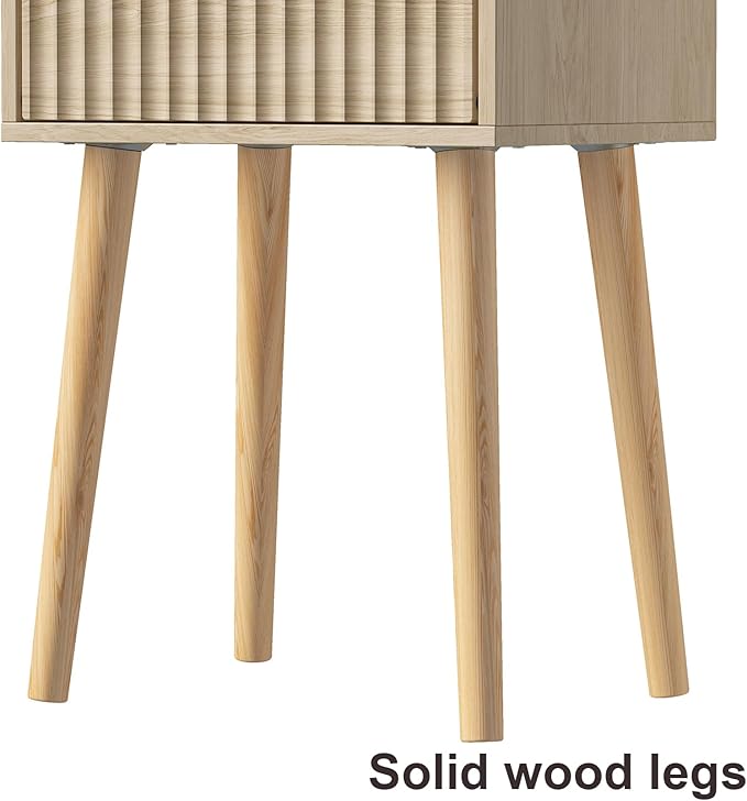 LAATOOREE Nightstand Set of 2, Small Bed Side Table - Image 6