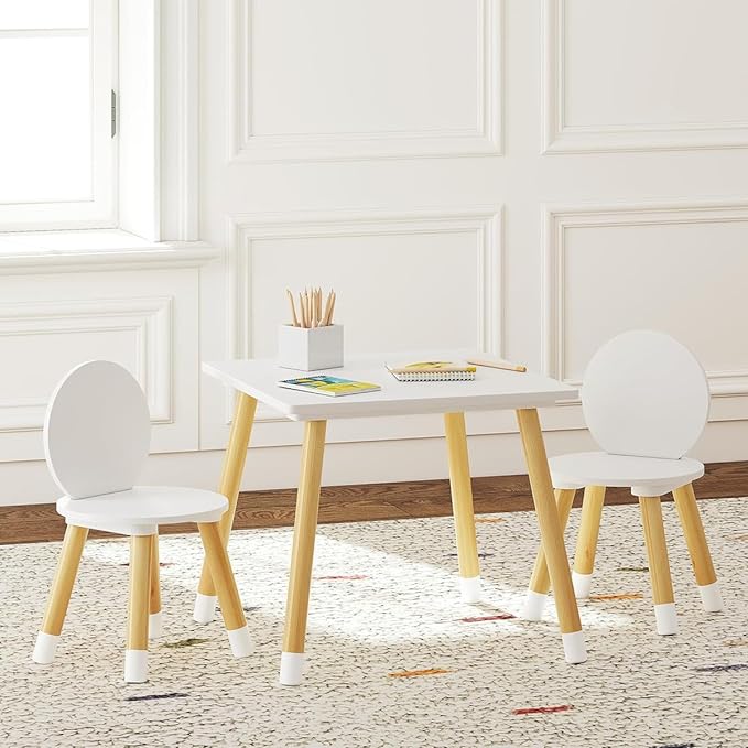 UTEX Kids Table with 2 Chairs Set - Image 2