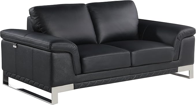 Blackjack Furniture Weston Collection Genuine Italian Leather Living Room by BlackjackFurniture