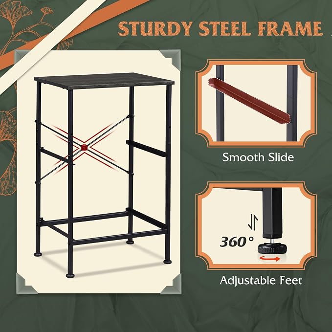 WLIVE Nightstand Set of 2, 2 Drawer Dresser - Image 8