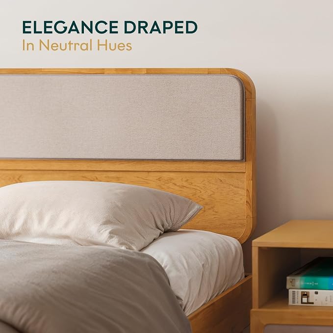 Bme Calista Queen Size Bed Frame – Solid Wood Platform Bed - Image 5
