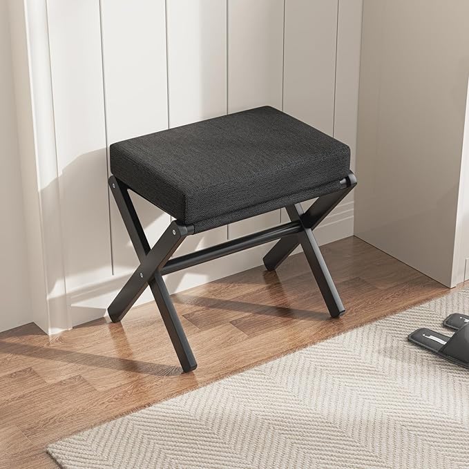 BAMBOOHOMIE Foldable Foot Stool Ottoman, Small Padded Foot Rest - Image 6