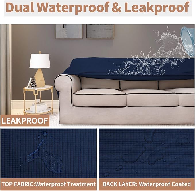 Easy-Going 100% Waterproof Chair Couch Cover, Dual Waterproof Sofa Cover - Image 3