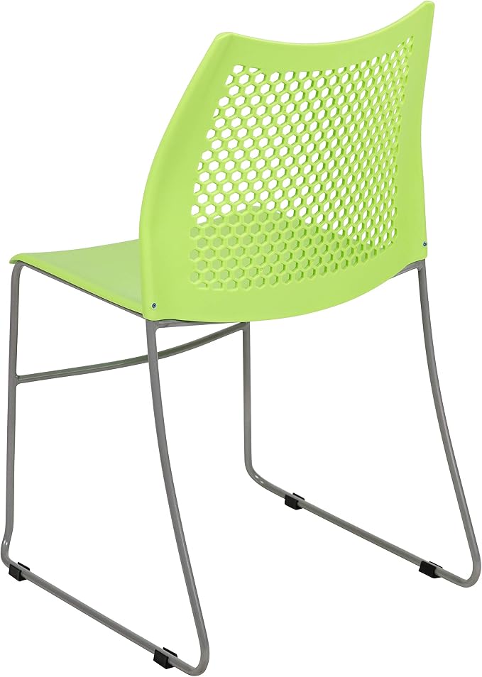 Flash Furniture HERCULES Series 661 lb. Capacity Green Stack Chair - Image 6