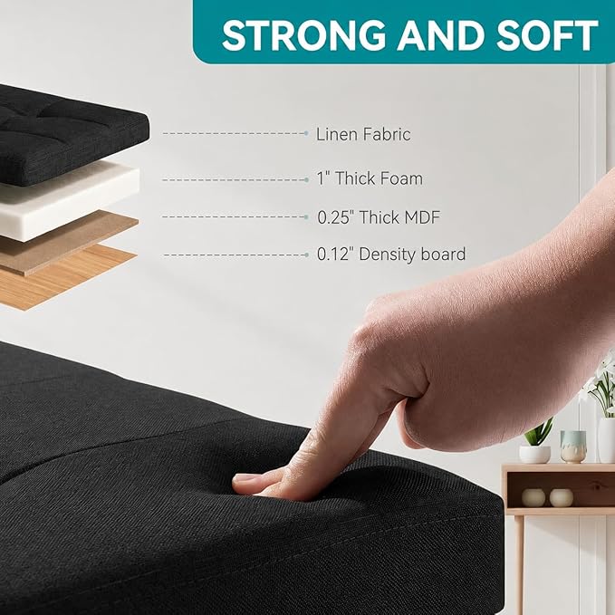 BRIAN & DANY Ottoman with Storage, Small Storage Ottoman - Image 4