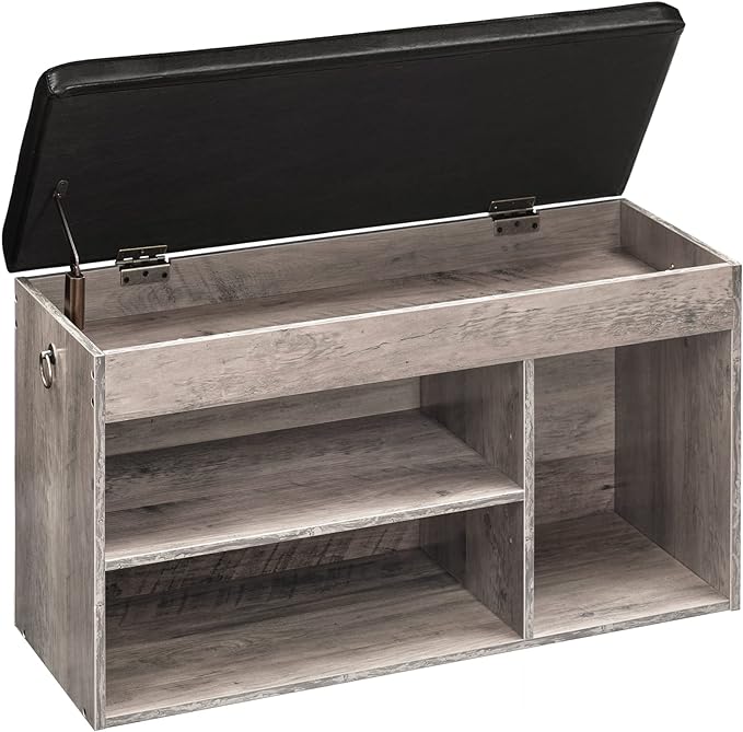 HOOBRO Shoe Storage Bench with Cushion, 32.3'' Entryway Bench with Lift Top - Image 9