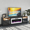 PRETZI Fireplace TV Stand with 36" Fireplace Up to 90" TVs, Remote Control by PRETZI