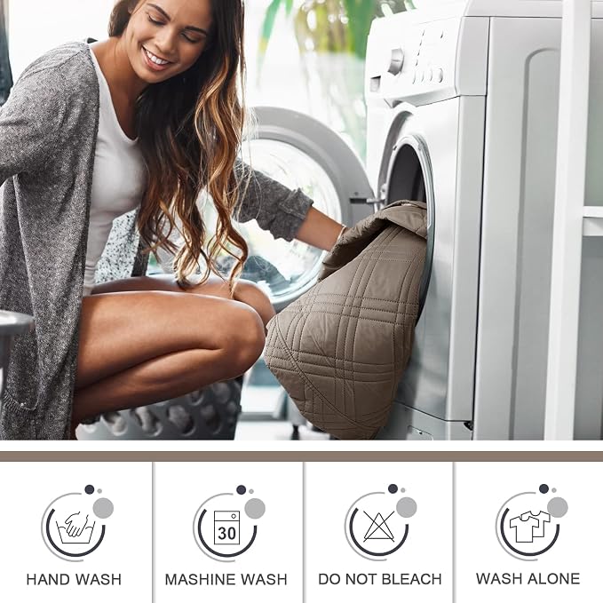 TAOCOCO 100% Waterproof Recliner Sofa Cover, Non Slip Split Couch Covers - Image 7