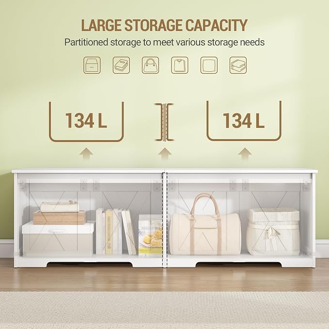Hzuaneri 59" Storage Chest, Large Storage Trunk - Image 5