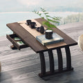 Stylish Portable Japanese Wooden Floor Table by Unknown