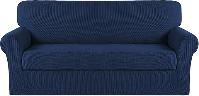 Turquoize Stretch Sofa Slipcover 2 Pieces Sofa Cover Couch Cover by Turquoize
