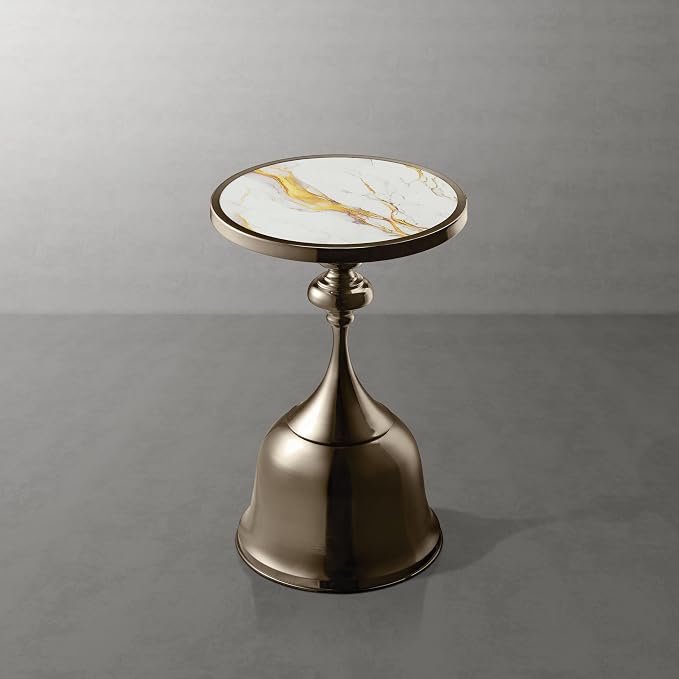 Homes: Inside + Out Halric Modern 24" Tall Round End Table - Image 9