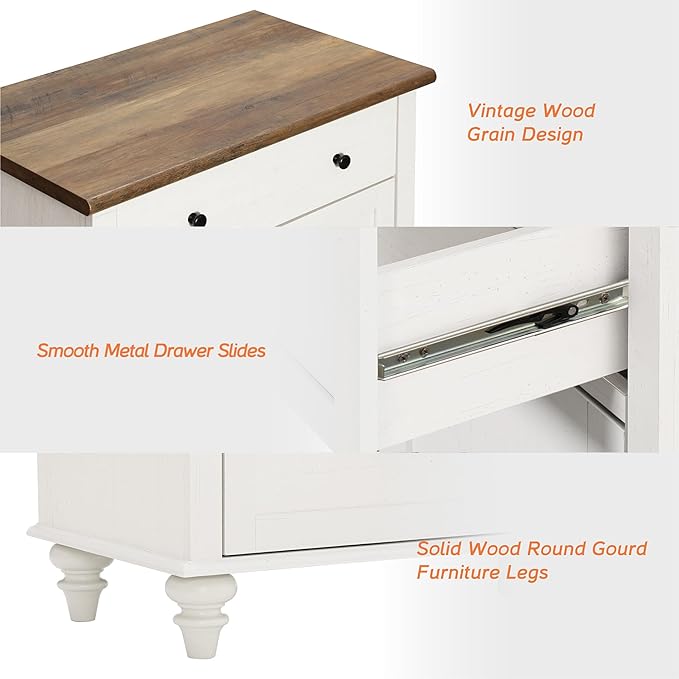WAMPAT Farmhouse TV Stand for 75 inch TV - Image 7