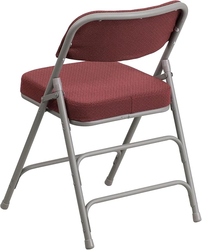 Flash Furniture 4 Pack HERCULES Series Premium Curved Triple Braced & Double - Image 7