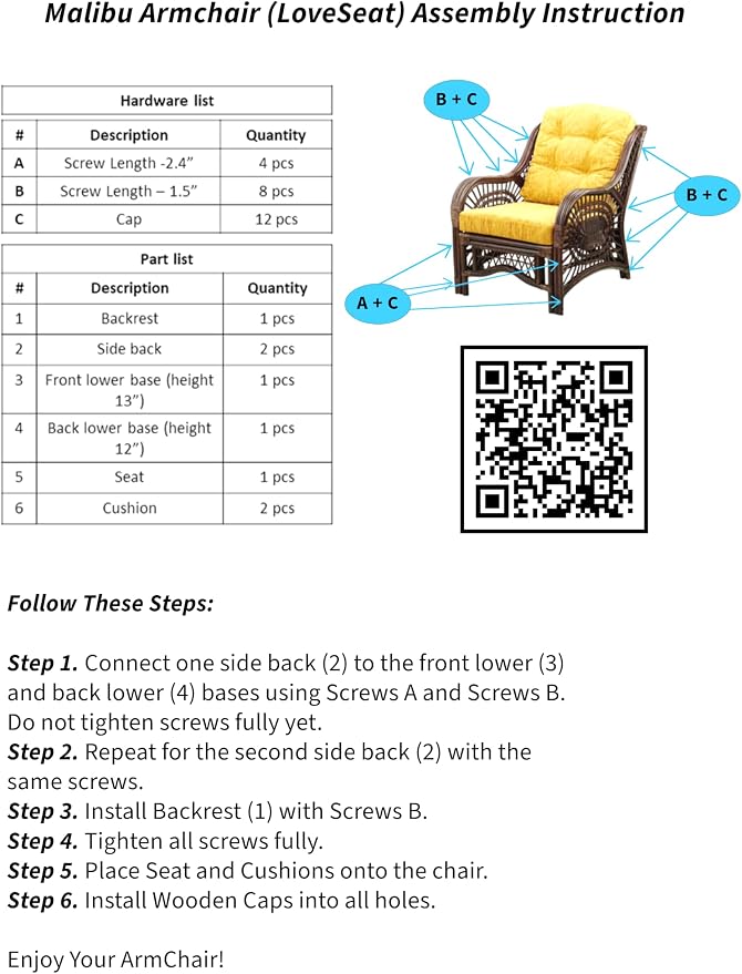 Malibu Lounge Set of 4: 2 Natural Rattan Wicker Chairs, Three-Seater Sofa - Image 10