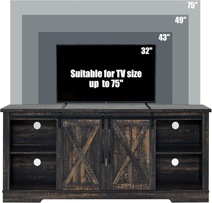 AMERLIFE 66" Farmhouse TV Stand - Image 7