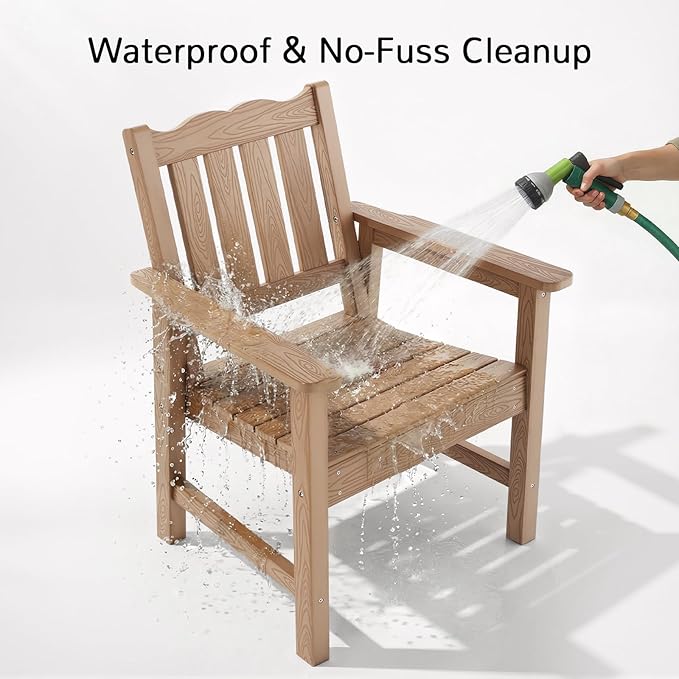 Stoog 3-Piece All-Weather Garden Chairs Set of 2 - Image 8