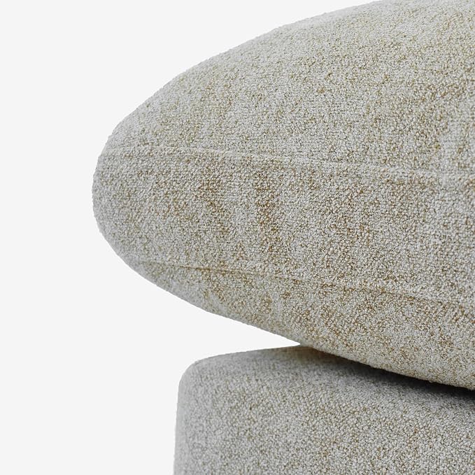 JACH Storage Ottoman for Living Room, Cushion Cover Removable, Minimalist - Image 4