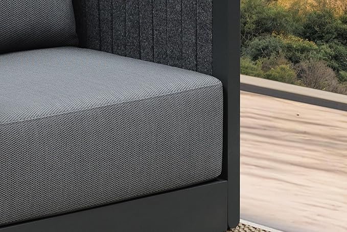 PURPLE LEAF Patio Furniture Set 6 Pieces Patio Seating Sofas - Image 9