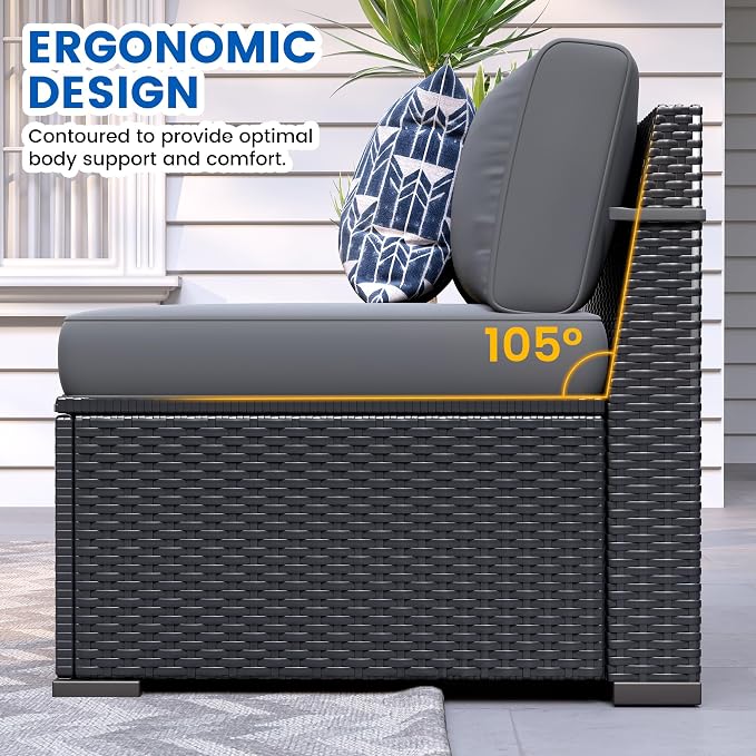 Patio Furniture Sets, 7-Piece Outdoor Patio Furniture - Image 3