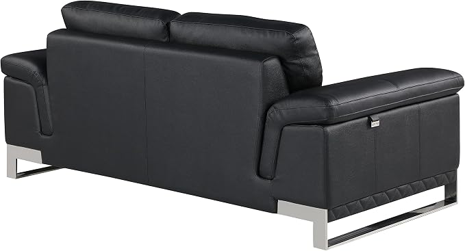 Blackjack Furniture Weston Collection Genuine Italian Leather Living Room Sofa - Image 6
