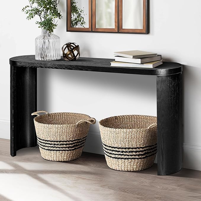 60'' Console Table Sofa Table Thick Top Entryway Table, Hallway Table - Image 5