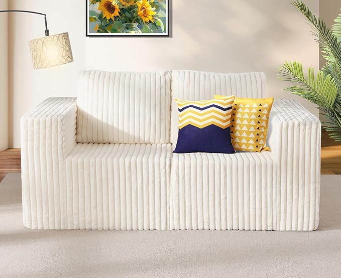 Modular Sectional Sofa 2 Seater Loveseat Modular Couch by YourHomeDeservesMore