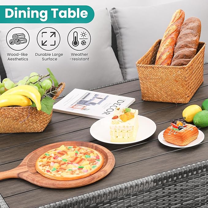 Wumiokio Patio Furniture Set, 7 Pieces Outdoor Patio Furniture - Image 3