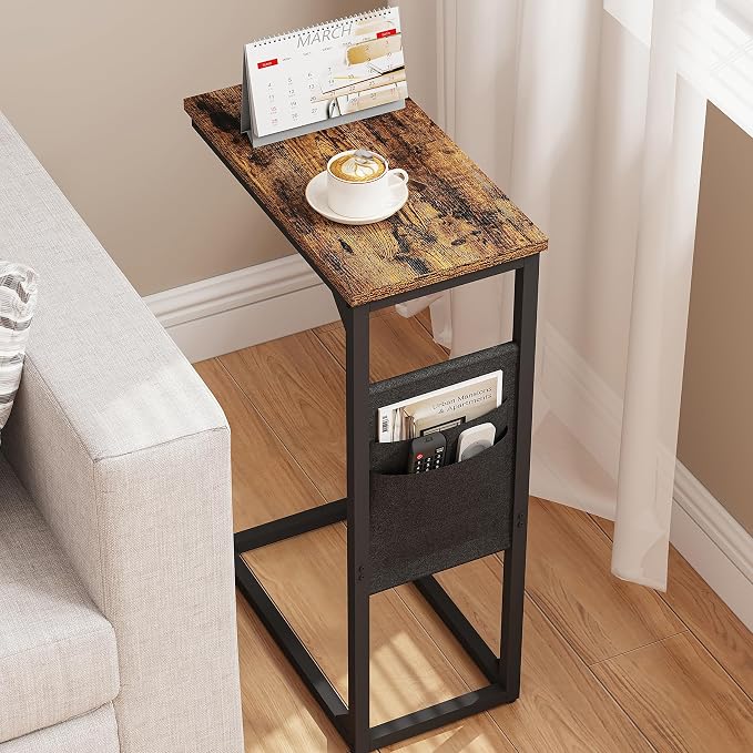 TUTOTAK C Shaped End Table, Side Table - Image 6