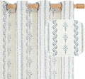 BGment Navy Blue Vintage Floral French Country Curtains 90 Inch Length by BGment