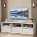 GarveeHome 70in TV Stand for TVs up to 85", Mid Century Modern Entertainment by GarveeHome