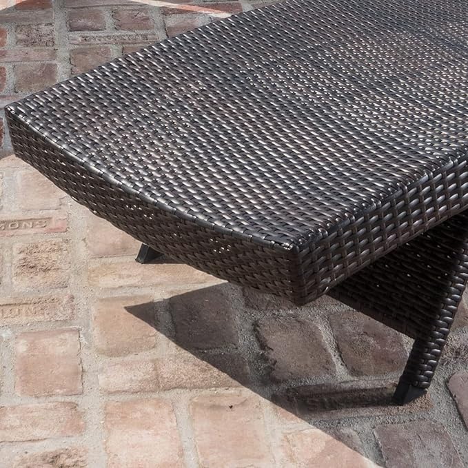 PE Rattan Adjustable Backrest Chaise Lounge Set 2 - Image 5
