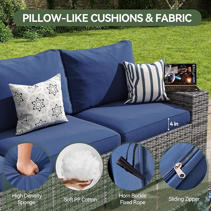 Aoxun Outdoor Patio Furniture Set - Image 4