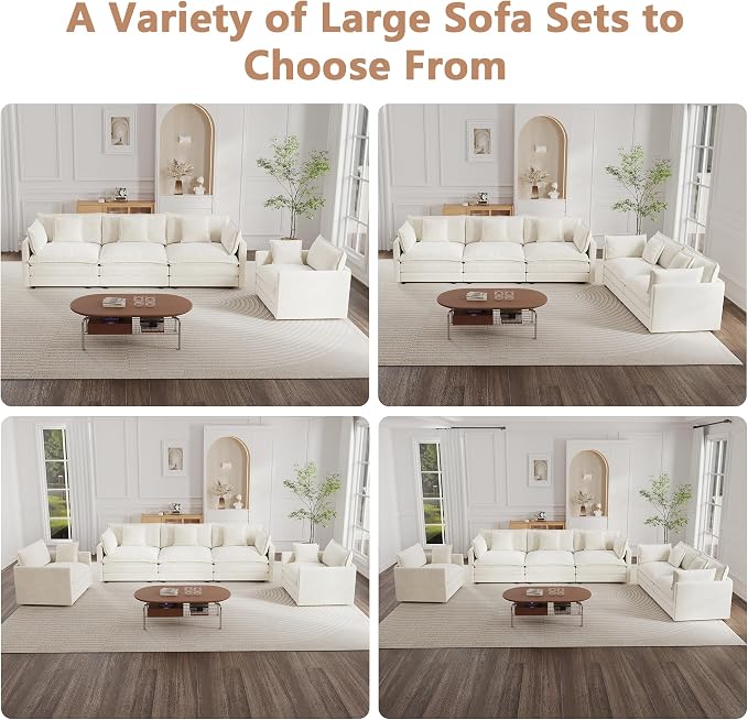 mikibama Luxury 3 Piece Sofa Set, 2 Pieces of Single Sofa and 1 Piece of 3 - Image 8