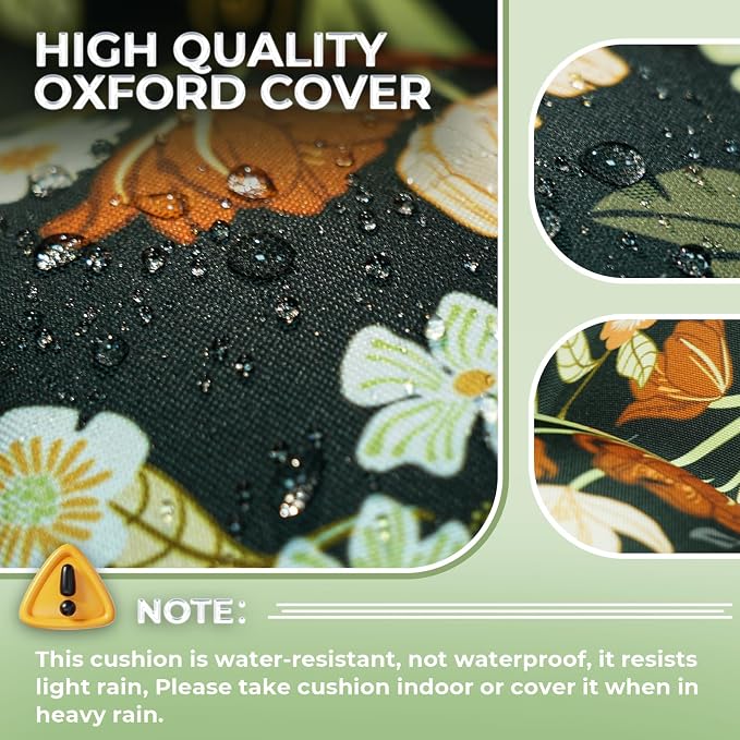 Outdoor Chaise Lounge Chair Cushion Waterproof 74.4 x 22 x 4.7 Inches Memory - Image 7