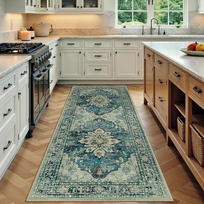RELEANY Area Rugs 3'x6' Runner Rug Non Slip Washable by RELEANY