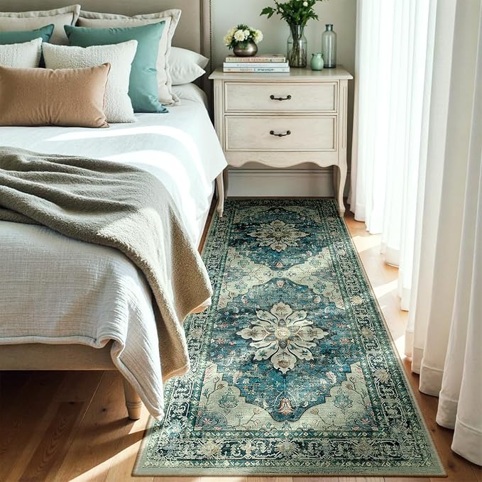 RELEANY Area Rugs 3'x6' Runner Rug Non Slip Washable - Image 2