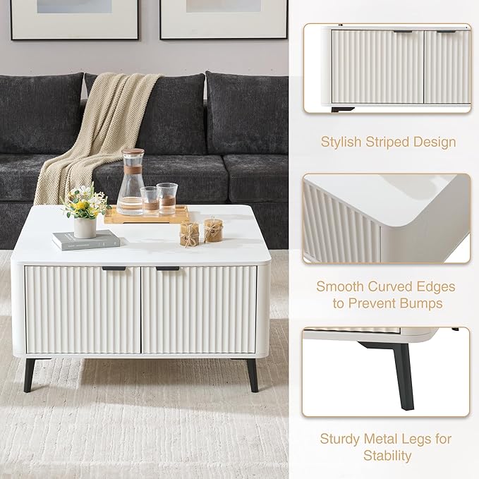Fatmok Fluted Furniture Collection – 58" TV Stand Entertainment Center - Image 3