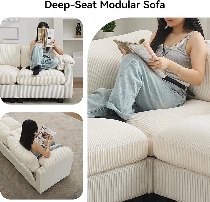 87'' U-Shaped Sectional Sofa - Image 6