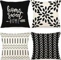 YCOLL Pillow Covers 20x20 Set of 4, Modern Sofa Throw Pillow Cover, Decorative by PillowCoversExpert
