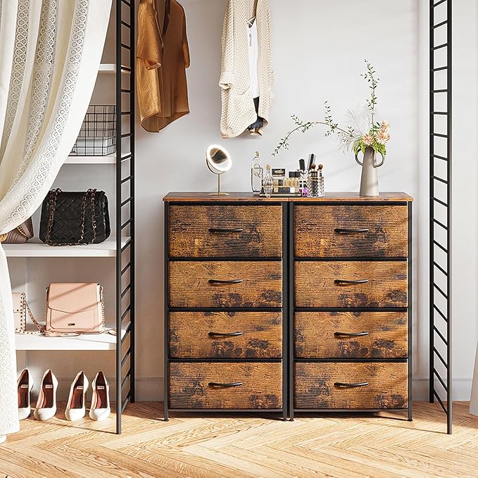 ODK Dresser for Bedroom with 4 Storage Drawers, Small Dresser Chest of Fabric - Image 5