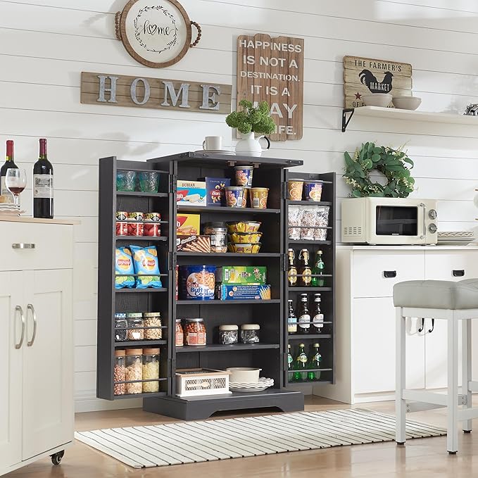 ACCOHOHO 47" Kitchen Pantry, Farmhouse Storage Cabinet - Image 3