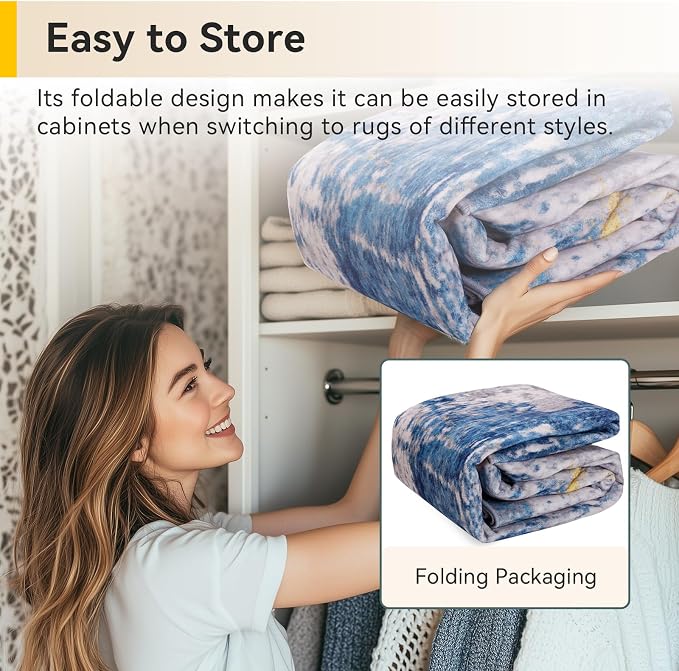RELEANY Washable Area Rugs 2'x10' Non-Slip Modern Abstract Soft - Image 9