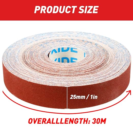 Emery Cloth Roll, 120 Grit Sandpaper Roll, Wet and Dry Emory Cloths - Image 5